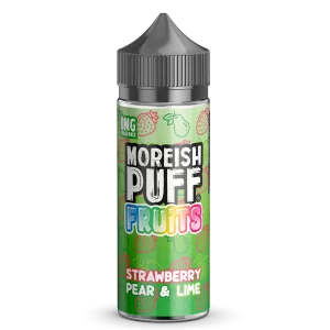 Moreish Puff Fruits Strawberry Pear & Lime 100ml shortfill