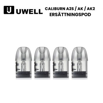 Uwell Caliburn A2S / A2 / AK2 Ersättningspod (2 ml, 4-pack)