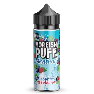Moreish Puff Menthol Blueberry Raspberry 100ML Shortfill